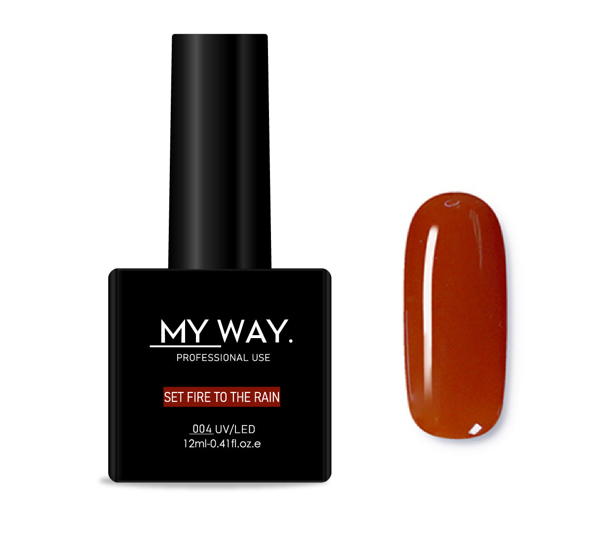 Gelpolish 004 - SET FIRE TO THE RAIN 12ML.