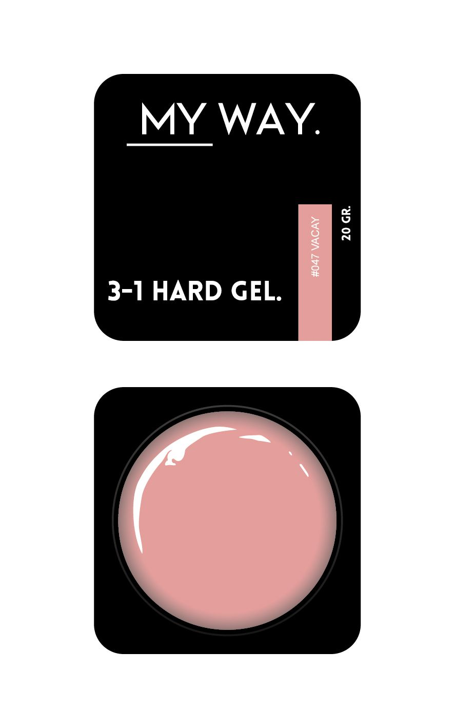 3-1 HARD GEL #047 VACAY 20 ML