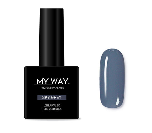 Gel polish 002 - SKY GREY 12ML.