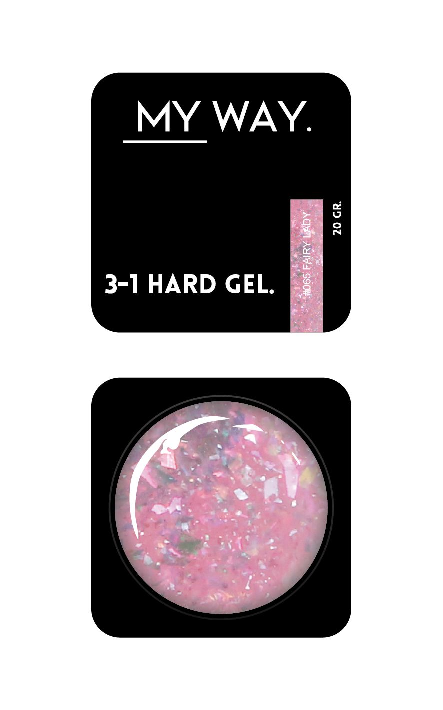 3-1 HARD GEL #065 FAIRY LADY 20 ML